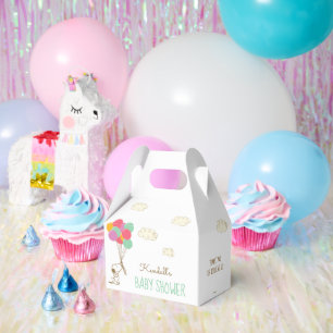Snoopy and Balloons Baby Shower Banner Favour Box