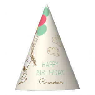Snoopy and Balloons Birthday Party Hat