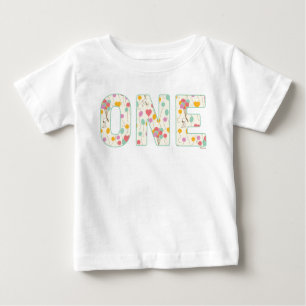 Snoopy and Balloons First Birthday Baby T-Shirt