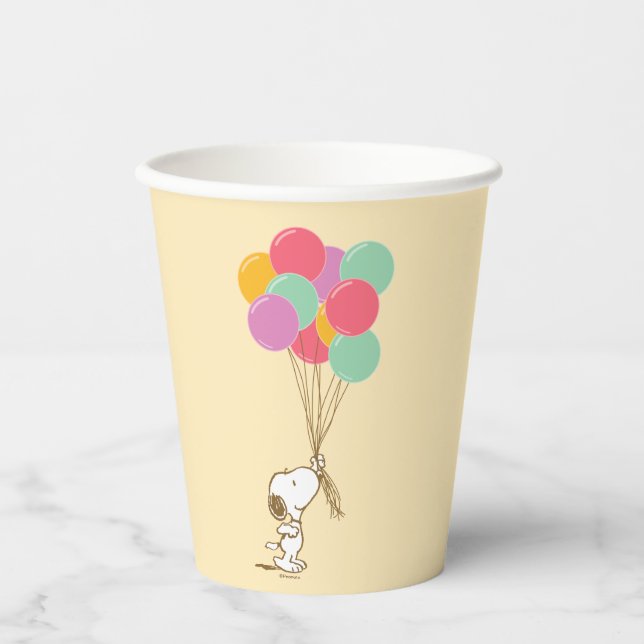 Snoopy and Balloons Paper Cups (Front)