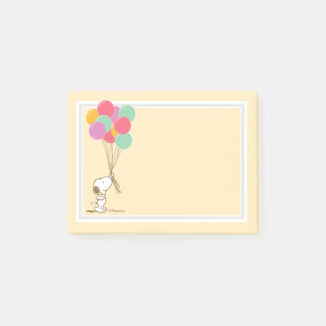 Snoopy and Balloons Post-it Notes (Front)