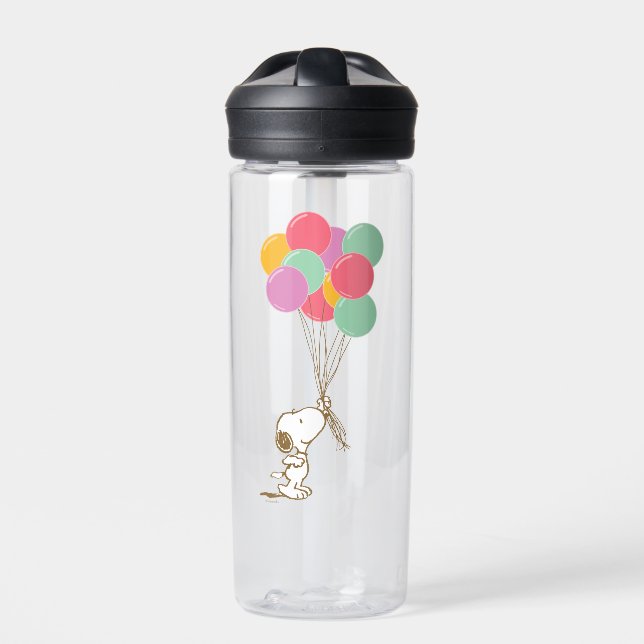 Snoopy and Balloons Water Bottle (Front)