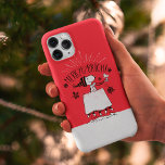 Snoopy and Woodstock - Merry & Bright iPhone 13 Pro Case<br><div class="desc">Check out this "Merry & Bright" graphic featuring Snoopy sitting on top of his doghouse with Woodstock flying in front,  like Santa and his reindeer.</div>