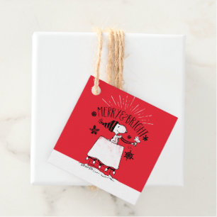 Snoopy and Woodstock - Merry & Bright Favour Tags