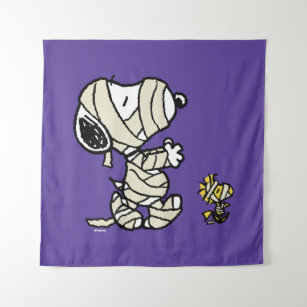Snoopy and Woodstock Mummies Tapestry