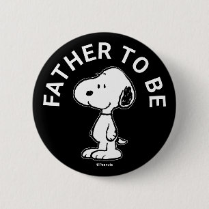 Snoopy Baby Shower Father To Be 6 Cm Round Badge