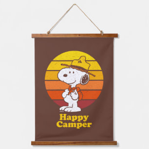 Snoopy   Beagle Scout - Happy Camper Hanging Tapestry