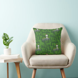 Snoopy Beagle Scout Hiking Pattern Cushion