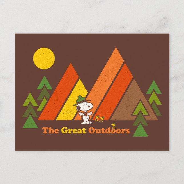 Snoopy | Beagle Scout - The Great Outdoors Postcard (Front)