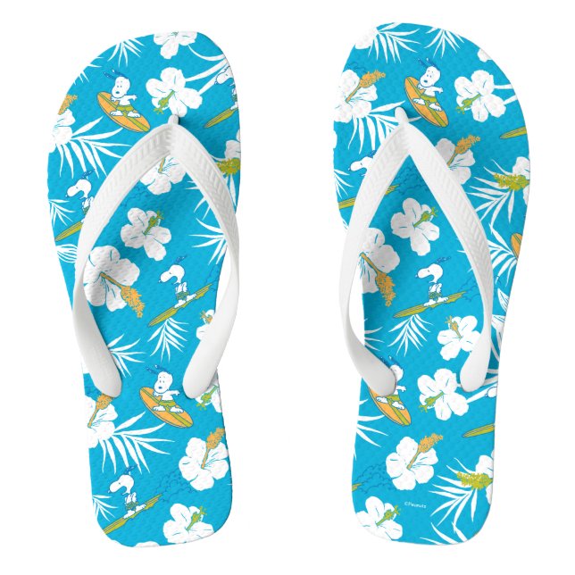 Snoopy Brooklyn Beach Pattern Jandals (Footbed)