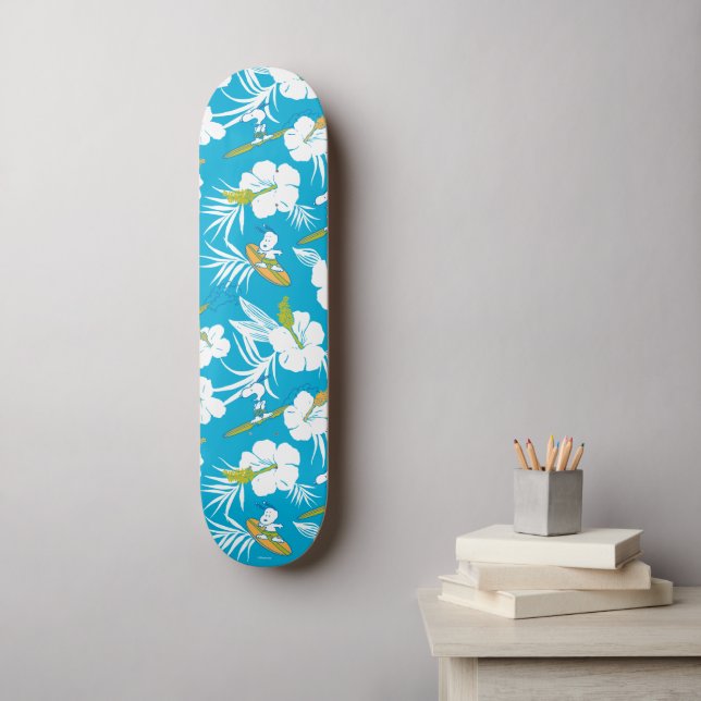 Snoopy Brooklyn Beach Pattern Skateboard (Wall Art)