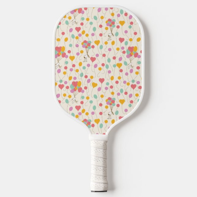 Snoopy Bunches of Balloons Pattern Pickleball Paddle (Front)