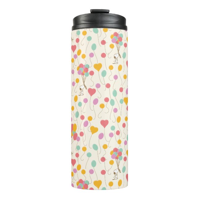 Snoopy Bunches of Balloons Pattern Thermal Tumbler (Front)