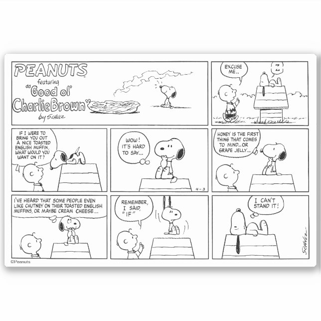 Snoopy & Charlie Brown | English Muffin (Front)