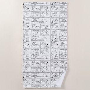 Snoopy & Charlie Brown   English Muffin Beach Towel