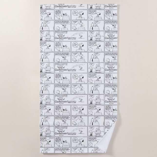 Snoopy & Charlie Brown | English Muffin Beach Towel (Front)