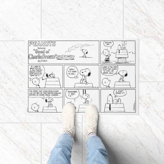Snoopy & Charlie Brown | English Muffin Doormat (Indoor)