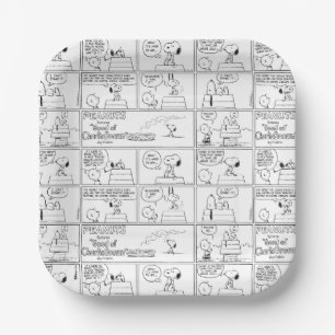 Snoopy & Charlie Brown   English Muffin Paper Plate