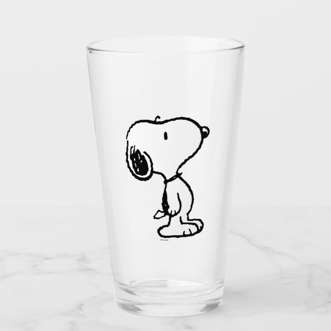 Snoopy Classic Comics Glass (Front)