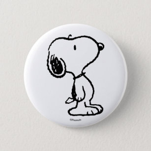 Snoopy Classic Comics Pattern 6 Cm Round Badge