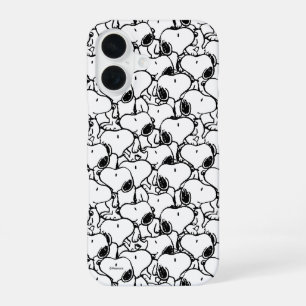 Snoopy Classic Comics Pattern iPhone 16 Case