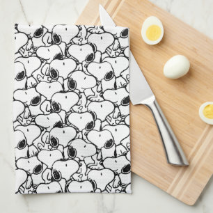 Snoopy Classic Comics Pattern Tea Towel