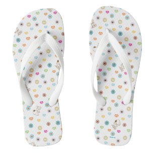 Snoopy Colourful Hearts Pattern Jandals