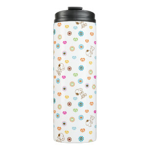 Snoopy Colourful Hearts Pattern Thermal Tumbler