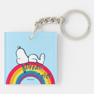 Snoopy   Dream in Colour Rainbow Key Ring