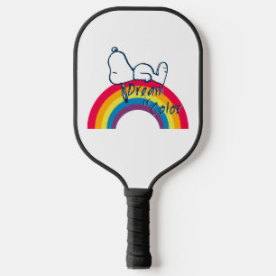 Snoopy   Dream in Colour Rainbow Pickleball Paddle