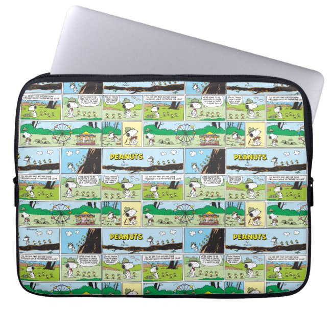 Snoopy & Friends | Go Camping Laptop Sleeve (Front)
