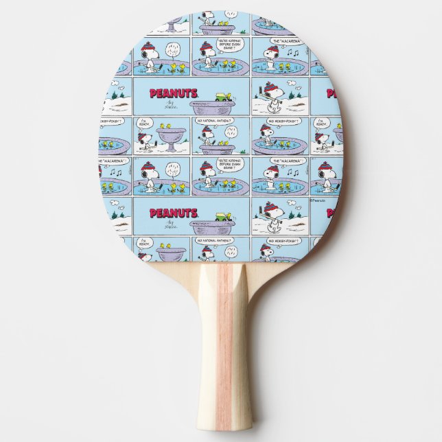 Snoopy & Friends Hockey Game Ping Pong Paddle (Front)
