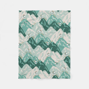 Snoopy Great Outdoors Pattern Pet Fleece Blanket