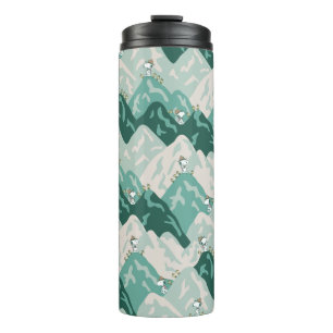 Snoopy Great Outdoors Pattern Thermal Tumbler
