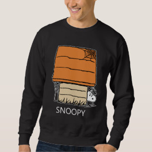 Snoopy Halloween Spider Web Doghouse Sweatshirt