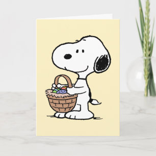 Snoopy Happy Easter Holiday Card