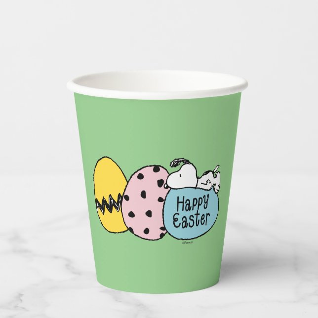 Snoopy - Happy Easter Paper Cups (Front)