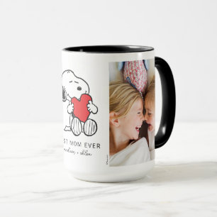 Snoopy Heart Best Mum Ever - Photo Mug