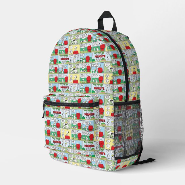 Snoopy & His Brothers Andy & Olaf Printed Backpack (Back Corner Right)
