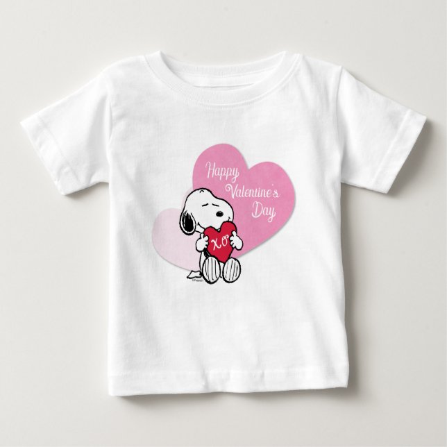 Snoopy Hugs & Kisses Baby T-Shirt (Front)