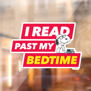 Snoopy "I Read Past My Bedtime"