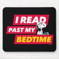 Snoopy "I Read Past My Bedtime"