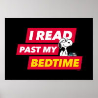 Snoopy "I Read Past My Bedtime"