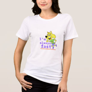 Snoopy I'm always fast t-shirt design Tri-Blend Shirt