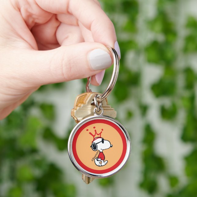 Snoopy - Joe Cool Crown Key Ring (Hand)