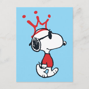 Snoopy - Joe Cool Crown Postcard