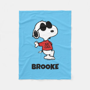 Snoopy "Joe Cool" Standing Fleece Blanket