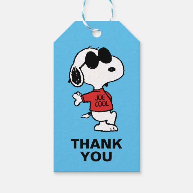 Snoopy "Joe Cool" Standing Gift Tags (Front)
