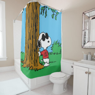 Snoopy "Joe Cool" Standing Shower Curtain