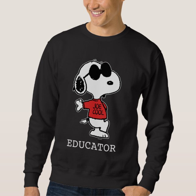 Snoopy "Joe Cool" Teacher Sweatshirt (Front)